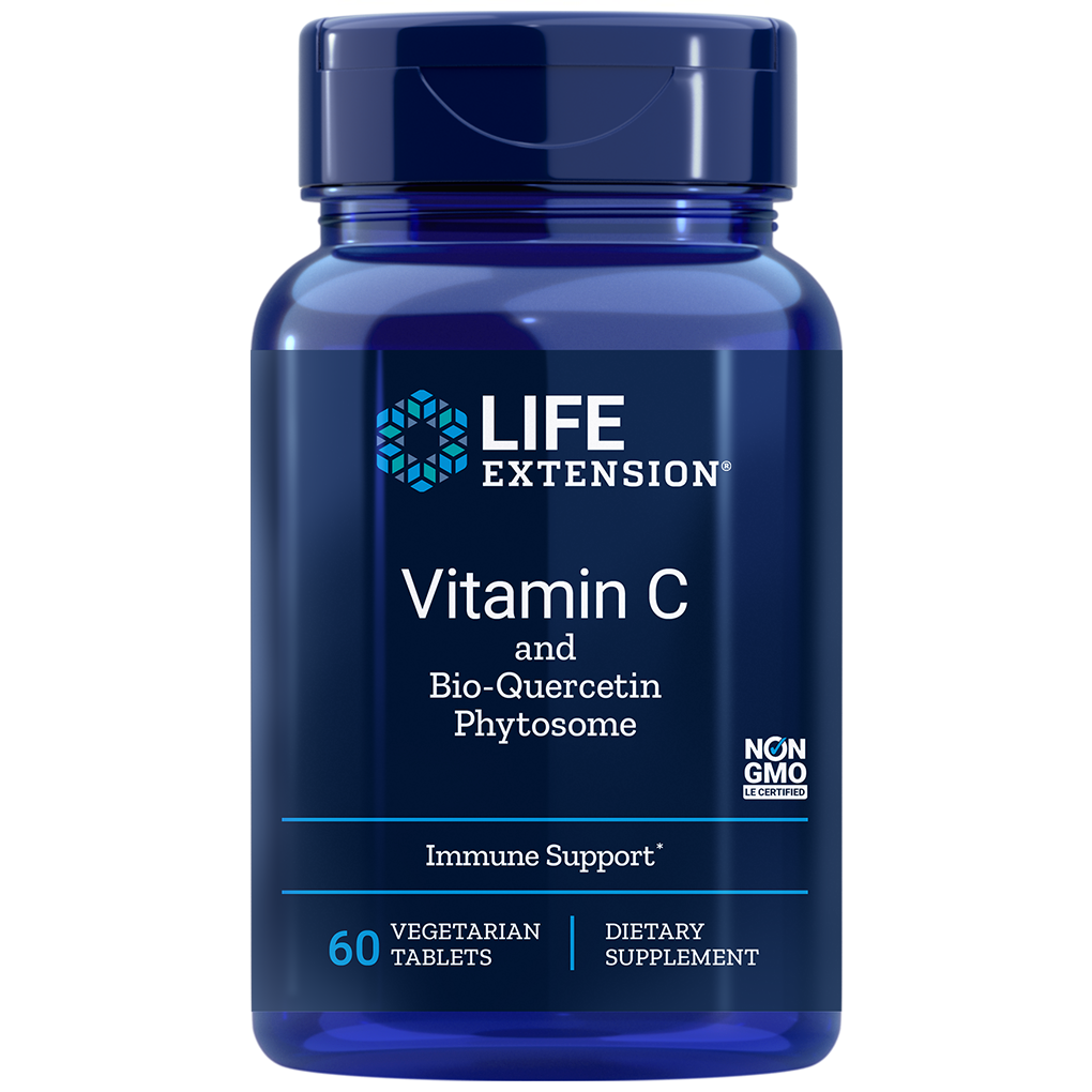 Life Extension Vitamin C and Bio-Quercetin Phytosome / 60 Vegetarian Tablets