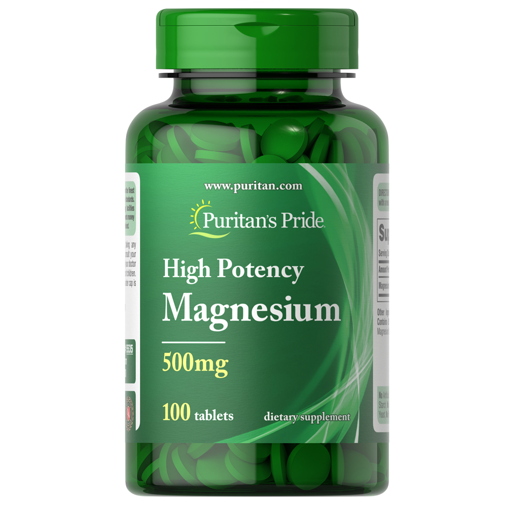Puritan's Pride  Magnesium 500 mg / 100  Taplets