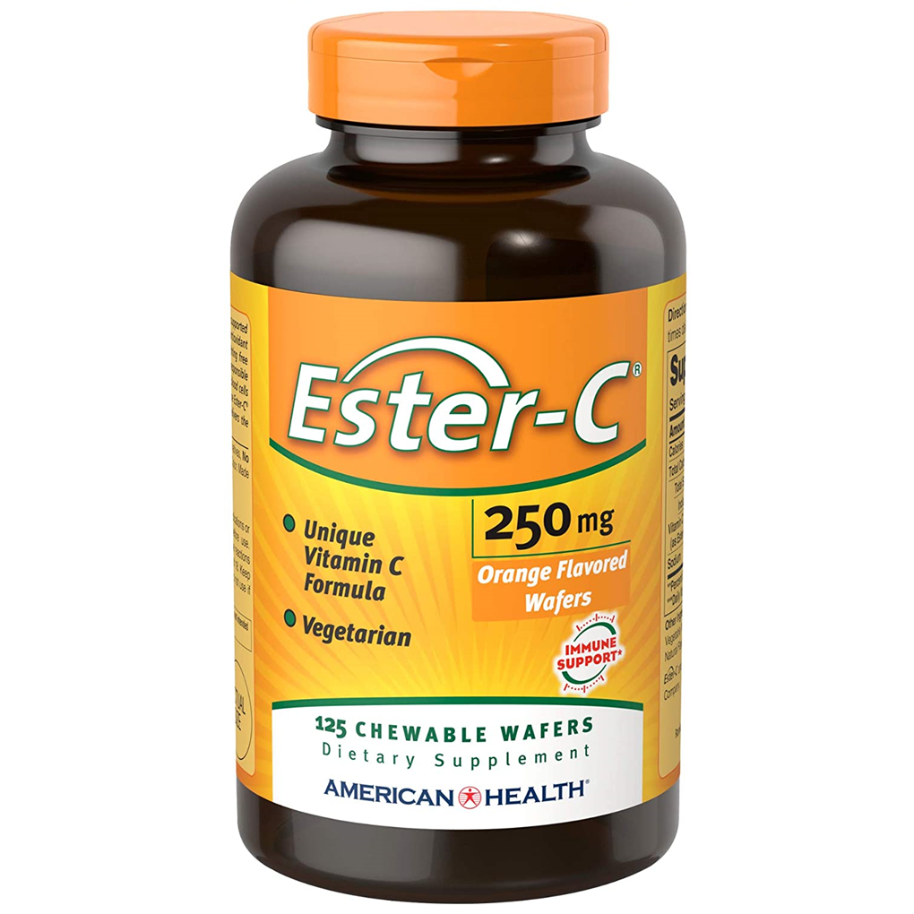 American Health Ester-C® - Orange Flavor 250 mg / 125 Chewable Wafers