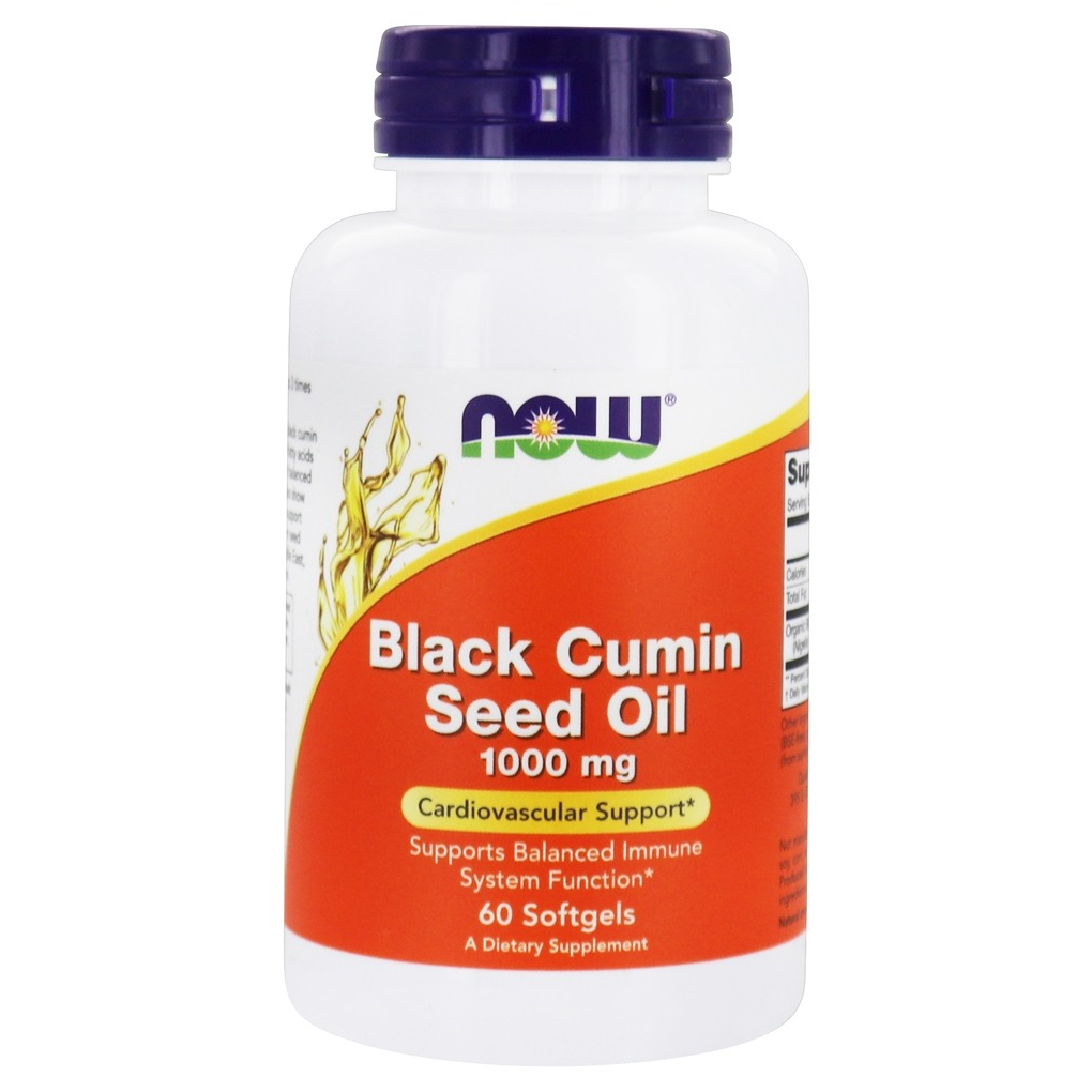 NOW Foods Black Cumin Seed Oil Cardiovascular Support 1000 mg. / 60 Softgels
