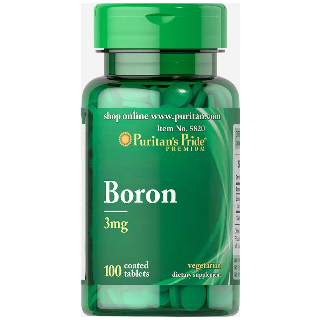 Puritan's Pride  Boron 3 mg / 100 Tablets
