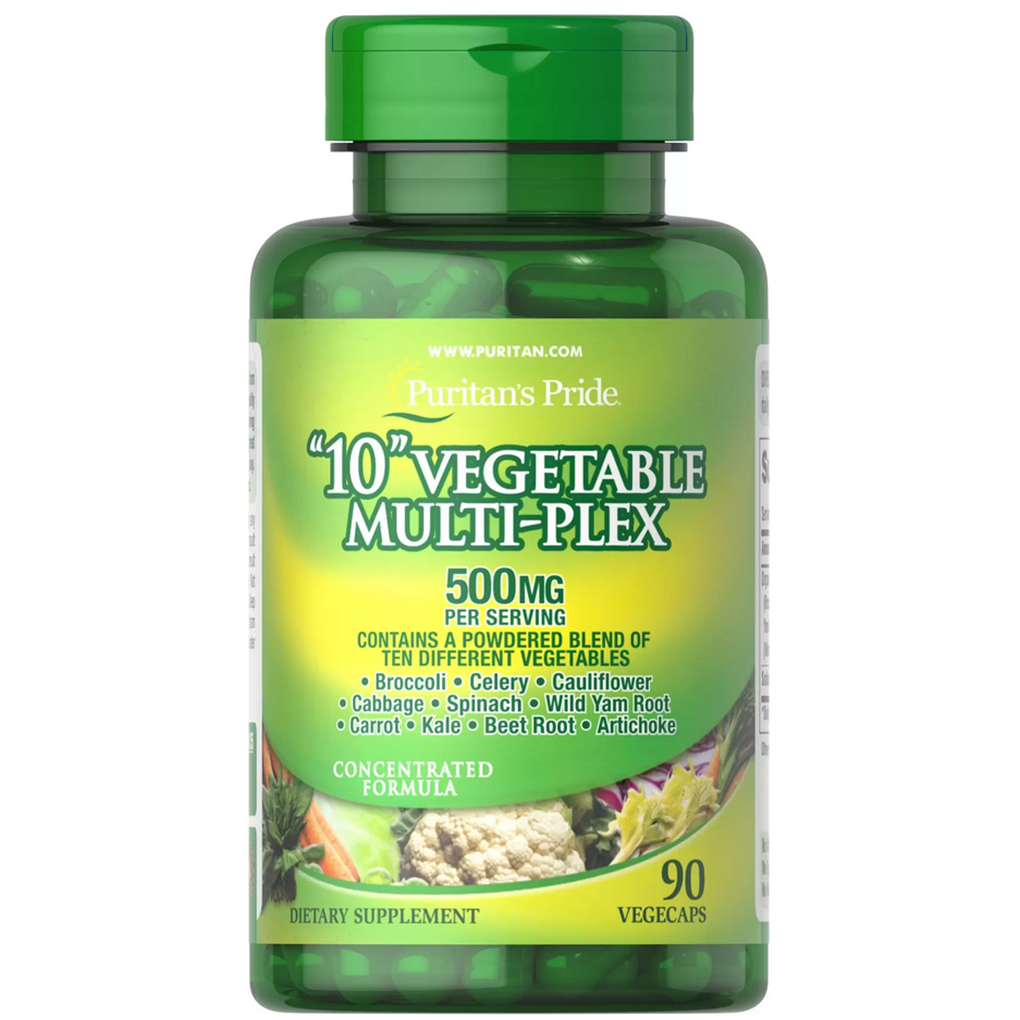 Puritan's Pride 10 Vegetable Multi-plex 500 mg / 90 Vegi Caps