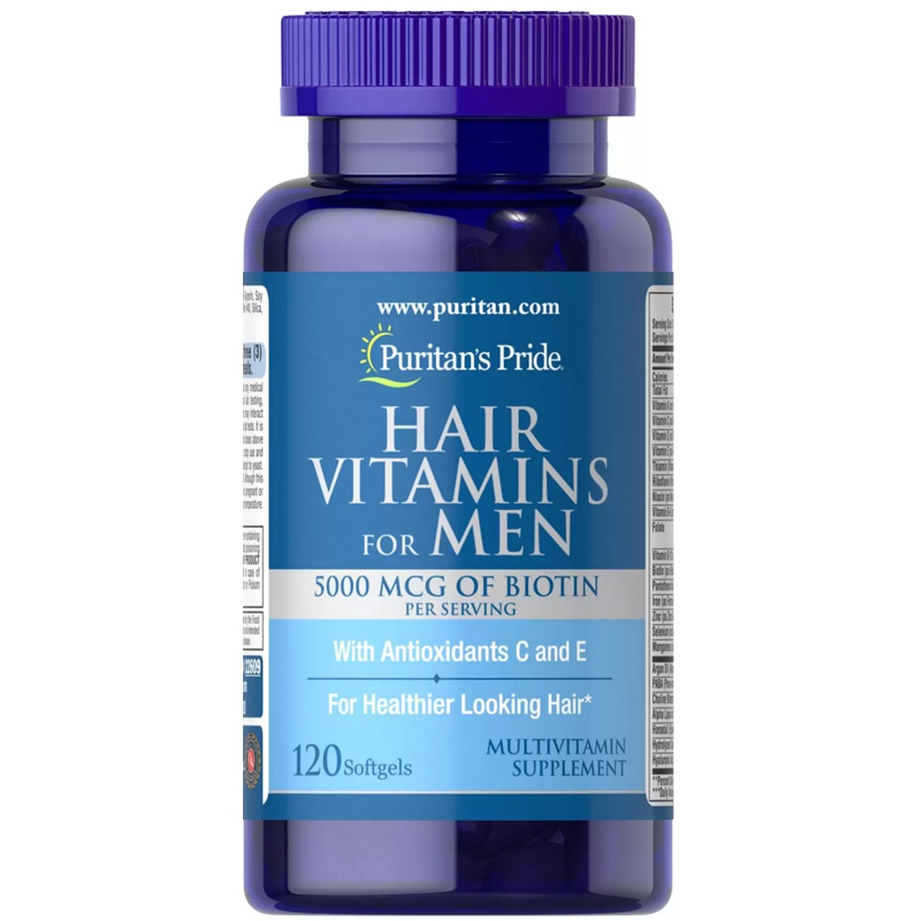 Puritan's Pride Men's Hair Vitamins / 120 Softgels