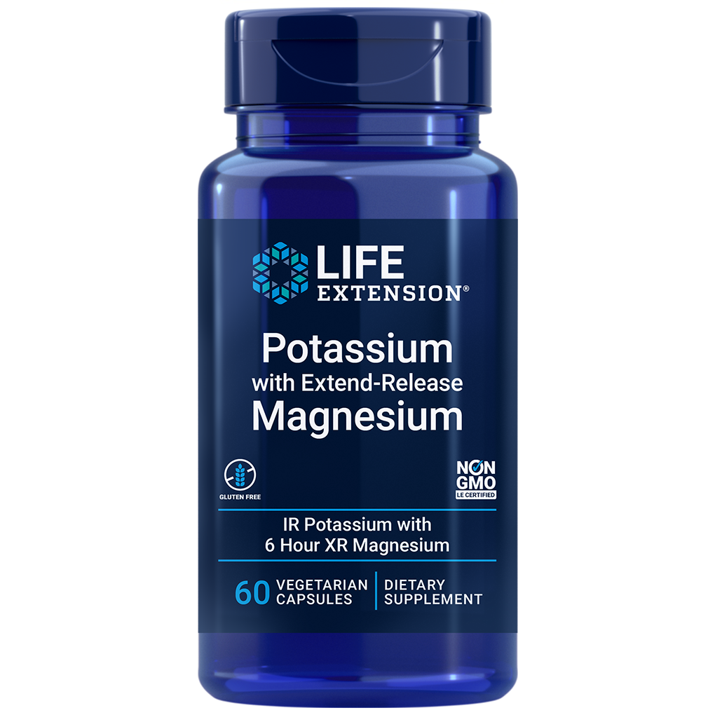 Life Extension Potassium with extend-Release magnesium / 60 Vegetarian Capsules