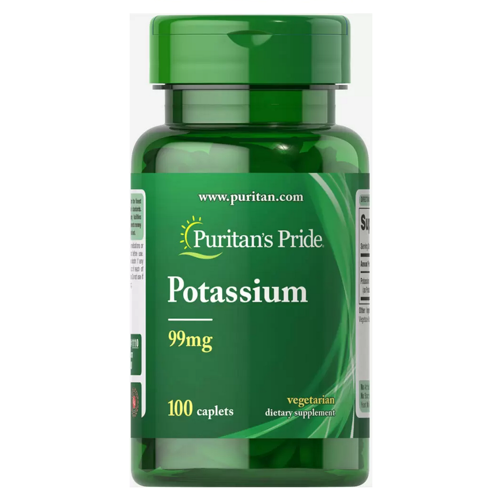 Puritan's Pride  Potassium 99 mg / 100 Caplets