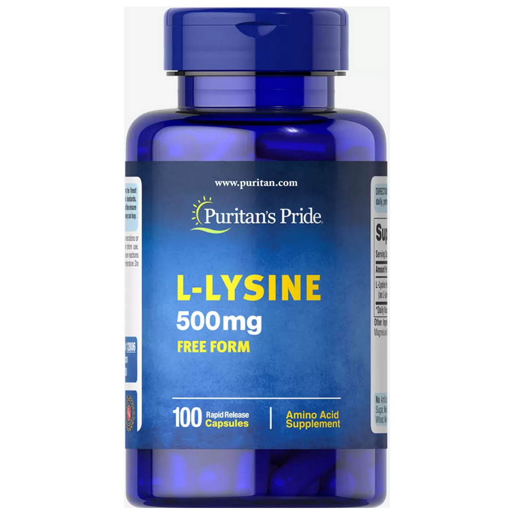 Puritan's Pride  L-Lysine 500 mg / 100 Capsules