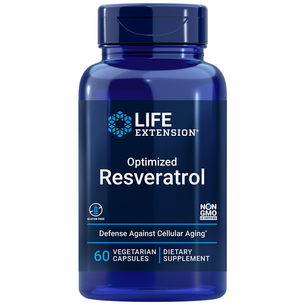 Life Extension Optimized Resveratrol / 60 Vegetarian Capsules