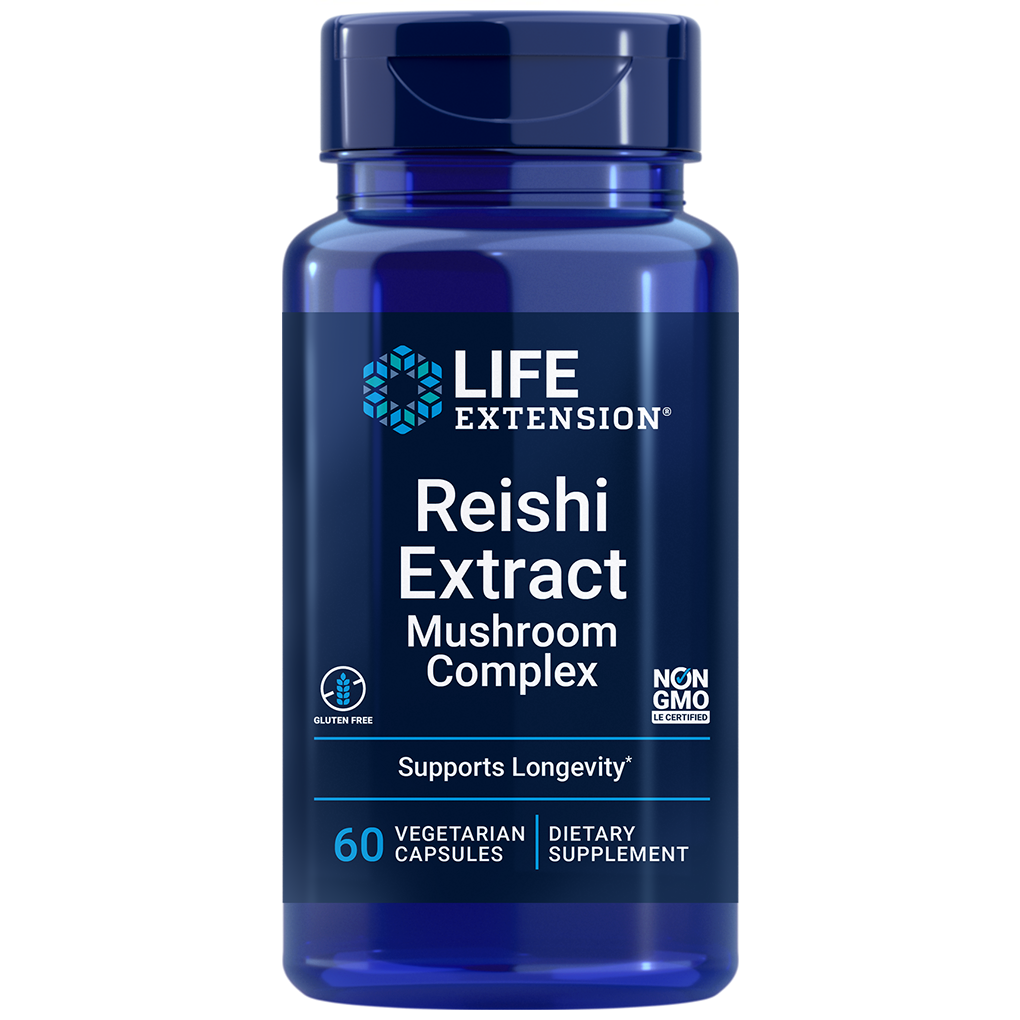 Life Extension Reishi Extract Mushroom Complex / 60 Vegetarian Capsules