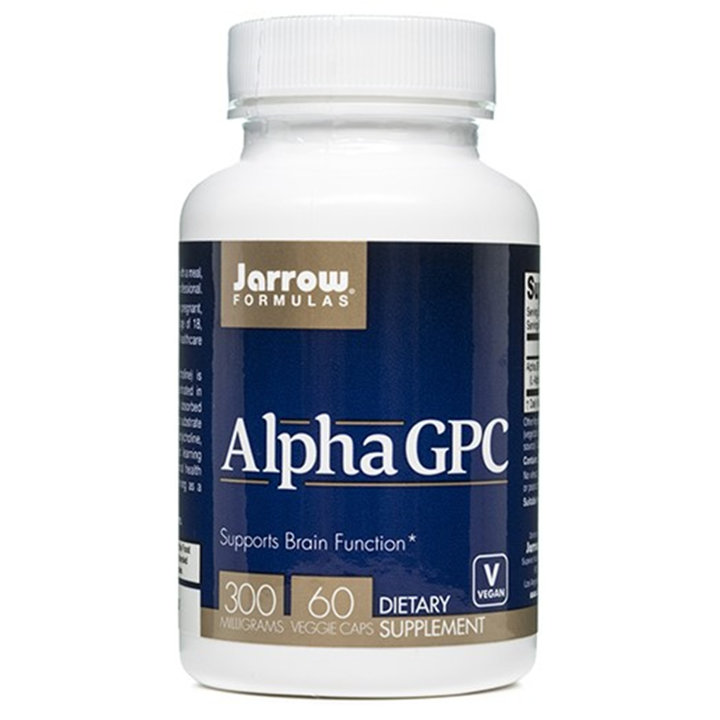 Jarrow Formulas Alpha GPC (L-alpha glycerylphosphorylcholine) 300 mg / 60 Veg Caps