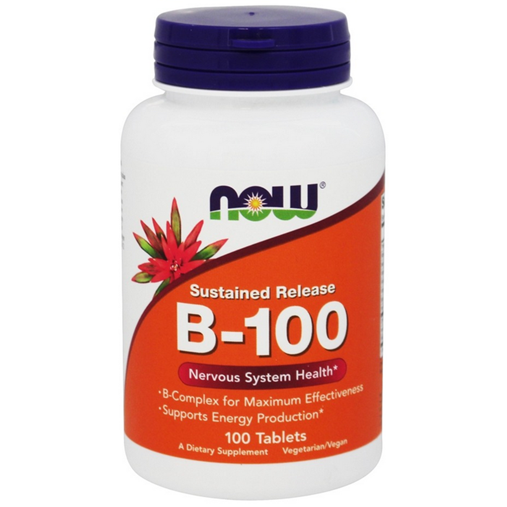 NOW Foods B100 Sustained Release - 100 Tablets