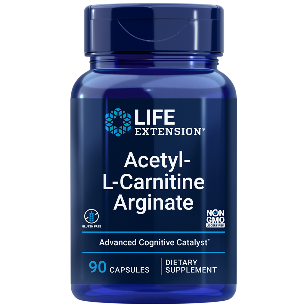 Life Extension ACETYL-L-CARNITINE ARGINATE / 90 Vegetarian Capsules