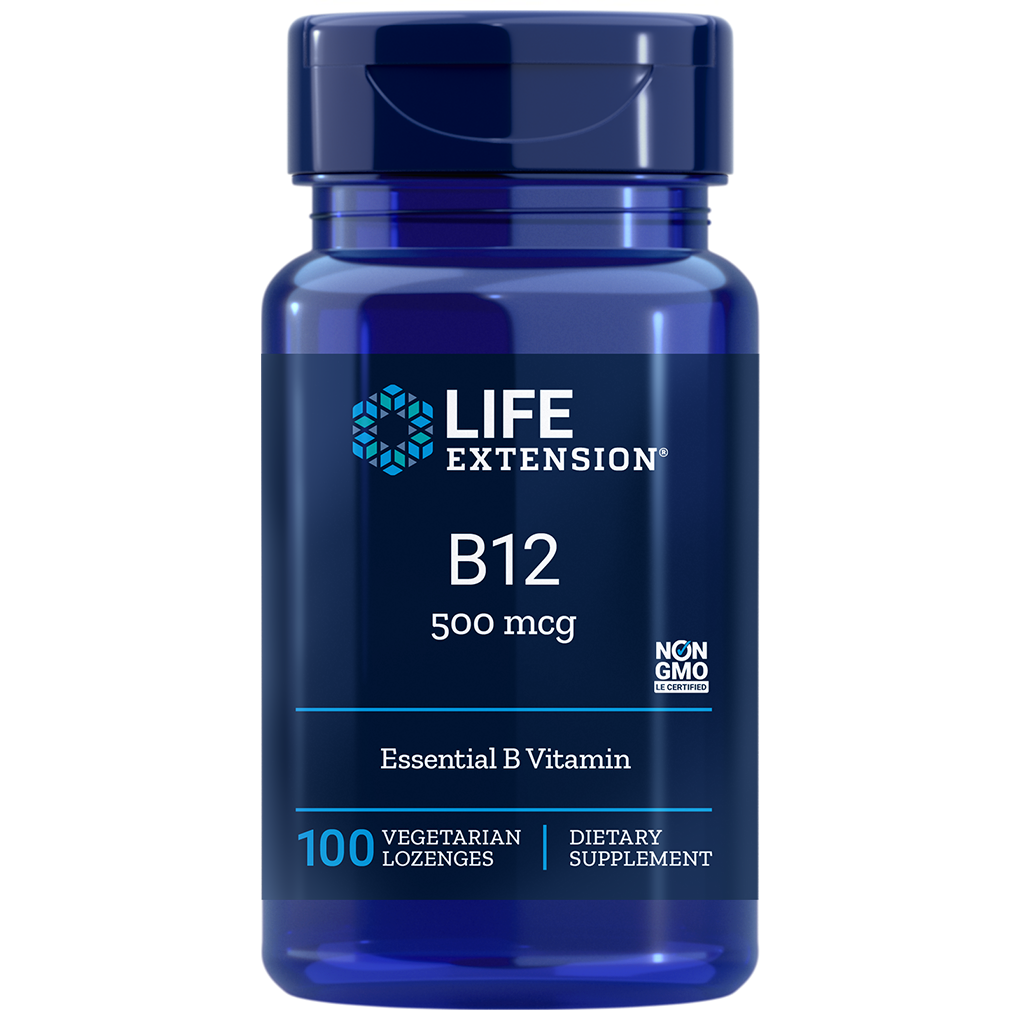 Life Extension Vitamin B12 500 mcg / 100 Lozenges