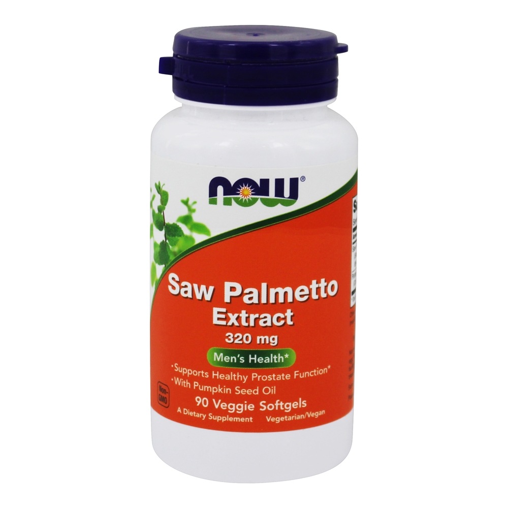 NOW Foods Saw Palmetto Extract 320 mg. / 90 Vegetarian Softgels (with Organic Pumpkin Seed Oil)