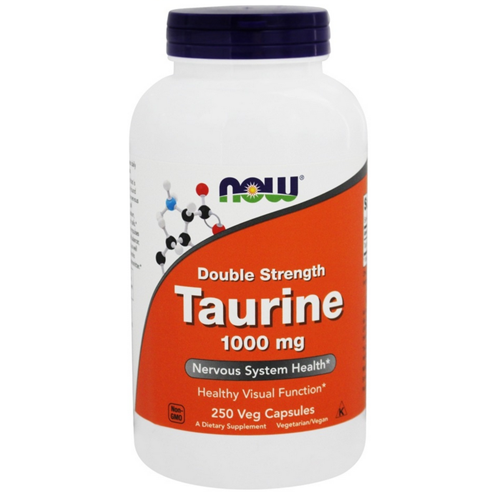 NOW Foods Taurine Double Strength 1000 mg. / 250 Capsules
