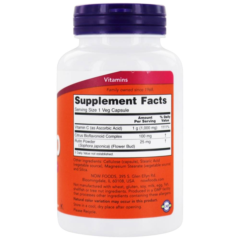 NOW Foods Vitamin C-1000 Antioxidant Protection / 100 Vegetable Capsule