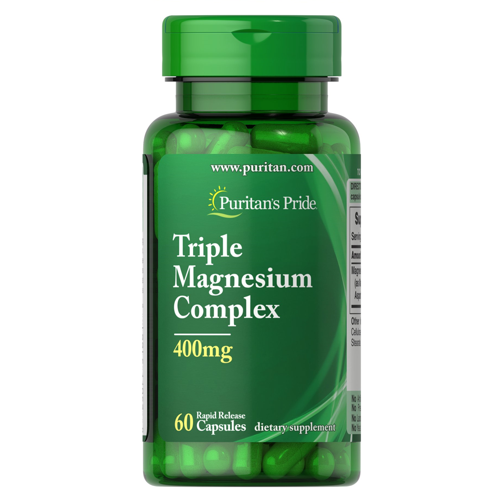 Puritan's Pride  Triple Magnesium Complex 400 mg / 60 Rapid Release Capsules