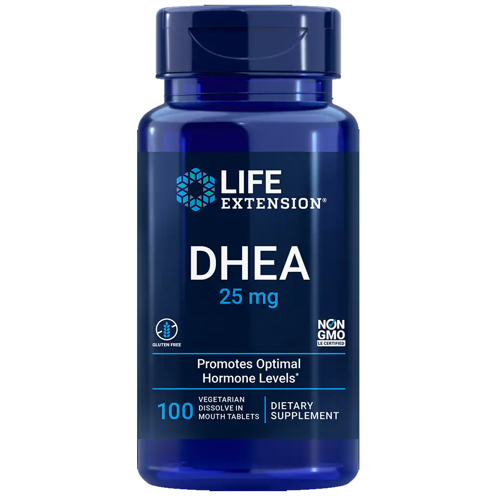 Life Extension DHEA 25 mg / 100 Dissolve-in-mouth Tablets