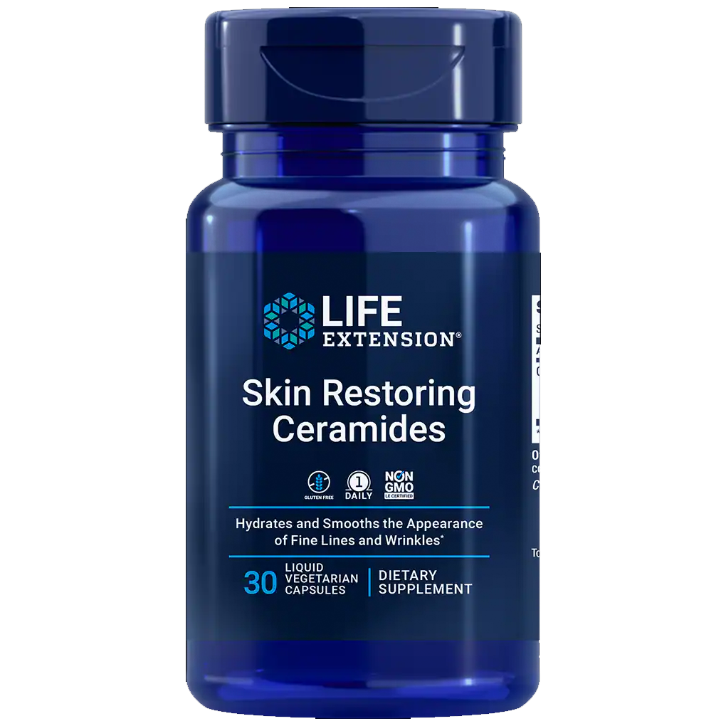 Life Extension Skin Restoring Ceramides / 30 Liquid Vegetarian Capsules