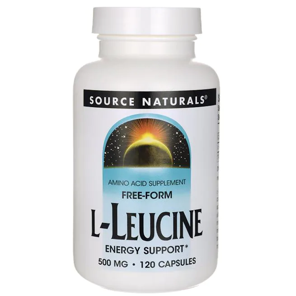 Source Naturals  Free-Form L-Leucine -500 mg / 120 Capsules