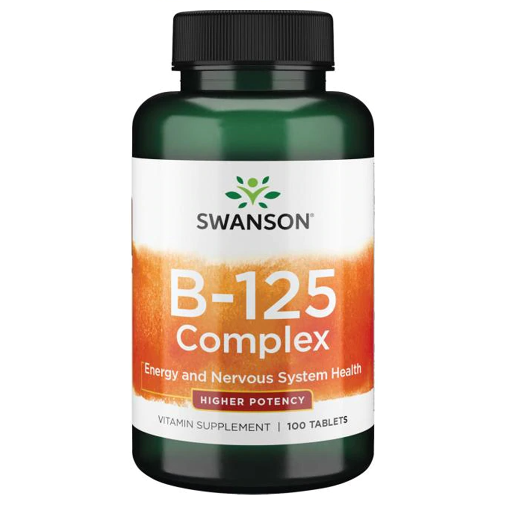 Swanson Premium Vitamin B-125 Complex / 100 Tabs