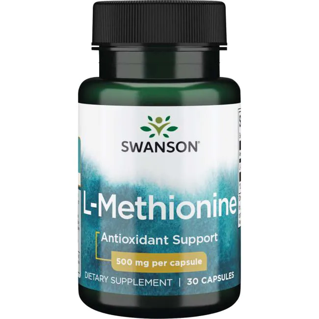 Swanson  Premium  L-Methionine  500 mg / 30 Capsules