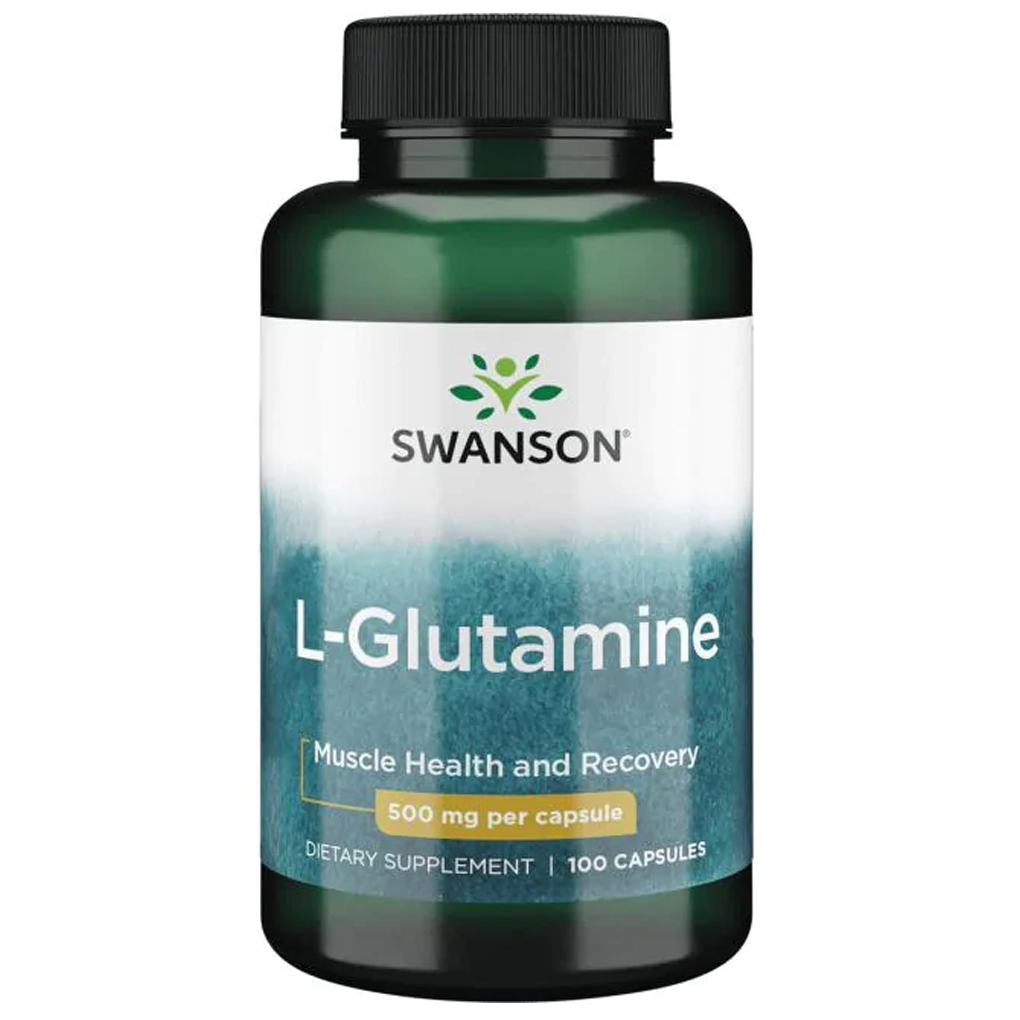 Swanson Premium- L-Glutamine - 500 mg./100 Capsules