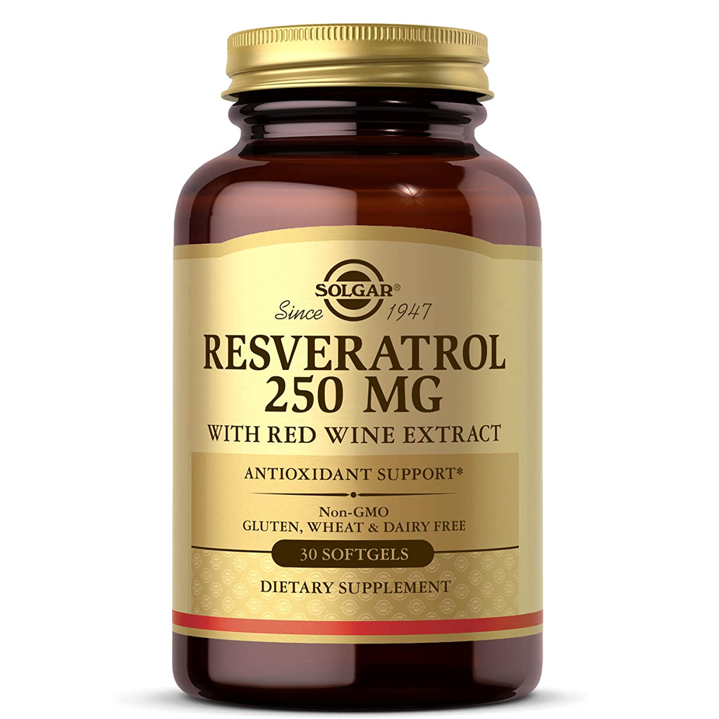 Solgar  Resveratrol 250 mg with Red wine Extract / 30 Softgels