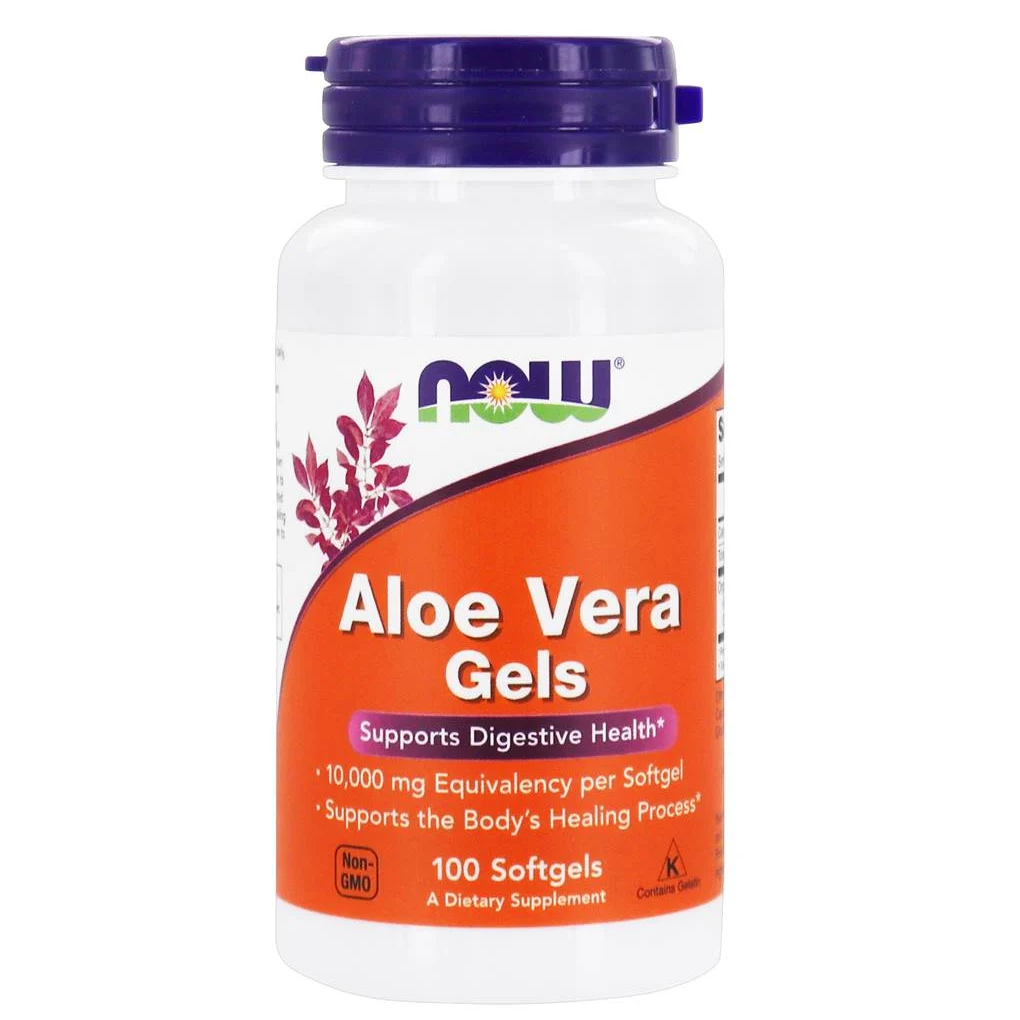 Now Foods Aloe Vera Gels 10,000 mg Equivalency / 100 Softgels