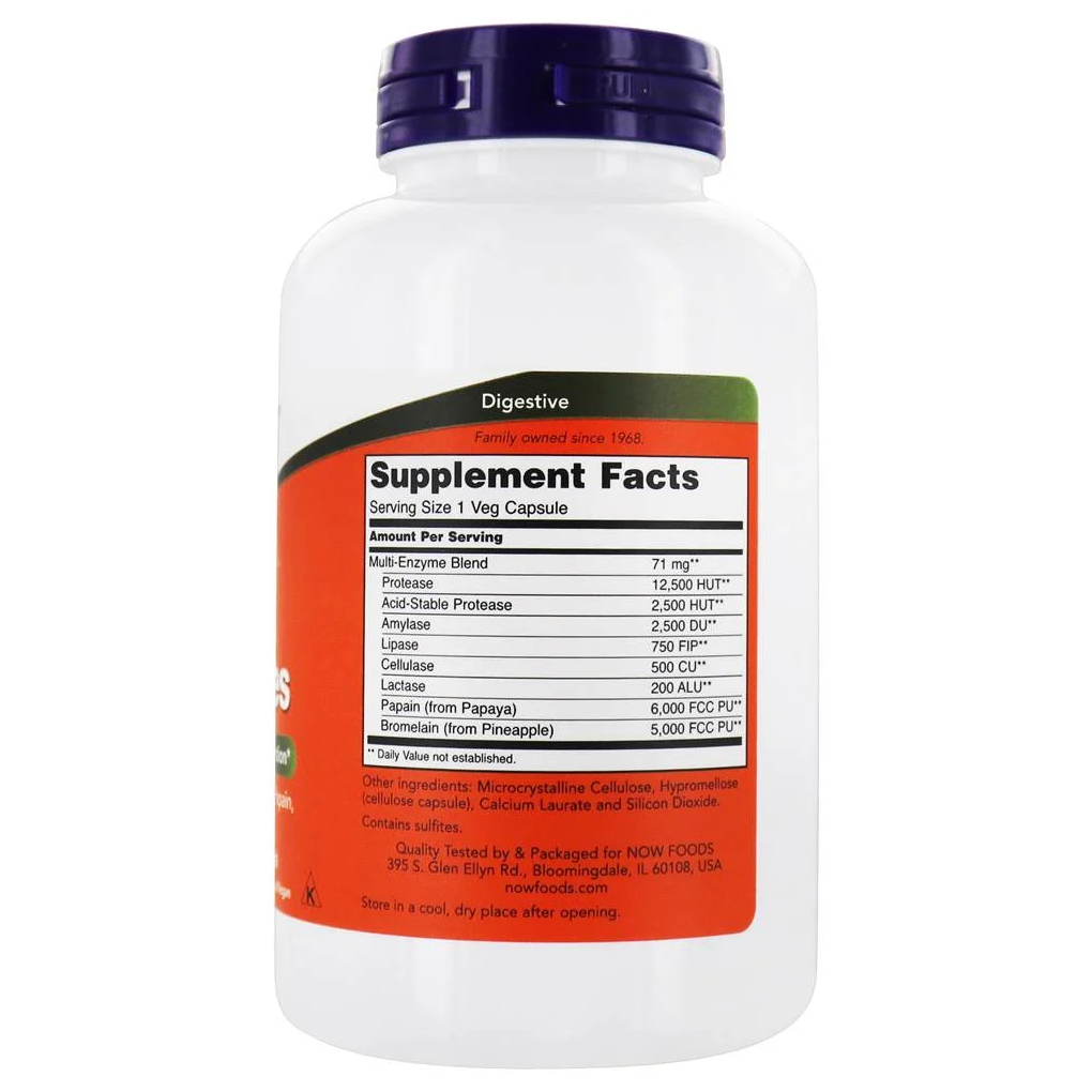 Now Foods Plant Enzymes / 240 Vegetable Capsules