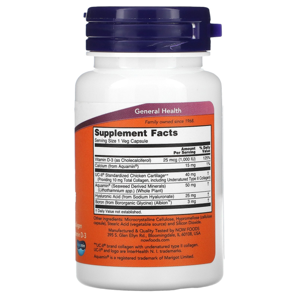 NOW Foods Advanced UC-II Joint Relief / 60 Vegetable Capsules