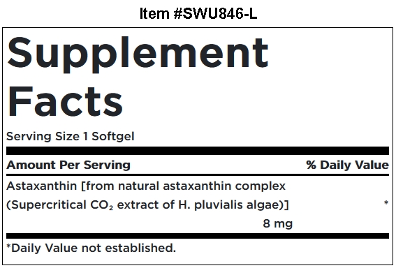 Swanson Ultra High Potency Astaxanthin 8 mg / 30 Sgels
