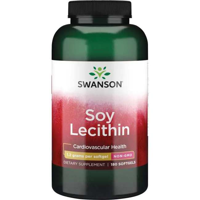 Swanson Premium- Soy Lecithin Non-GMO 1200 mg / 180 Softgels