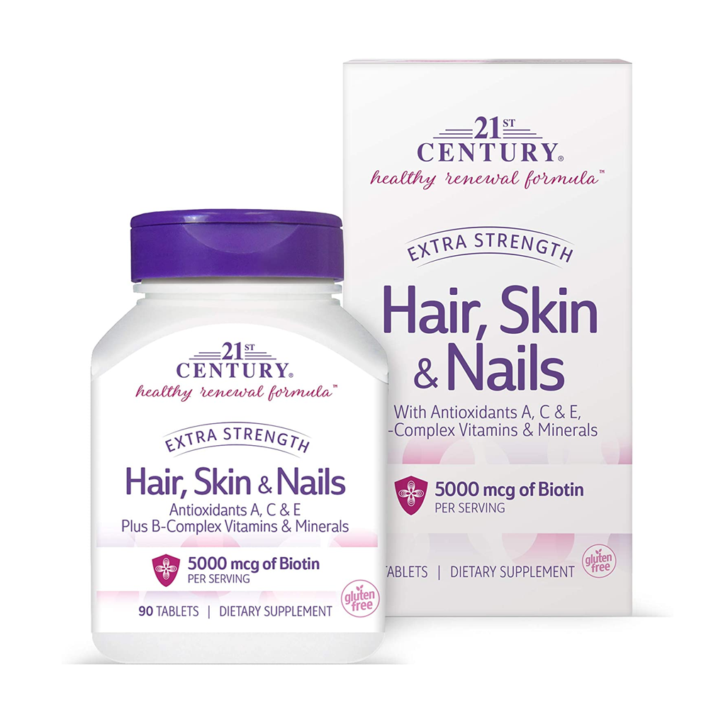 21st Century  Hair, Skin & Nails - Extra Strength / 90 Tablets