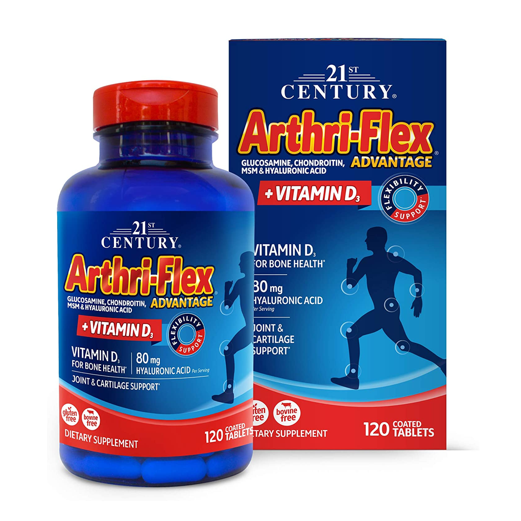 21st Century Arthri-Flex Advantage + Vitamin D3 / 120 Coated Tablets