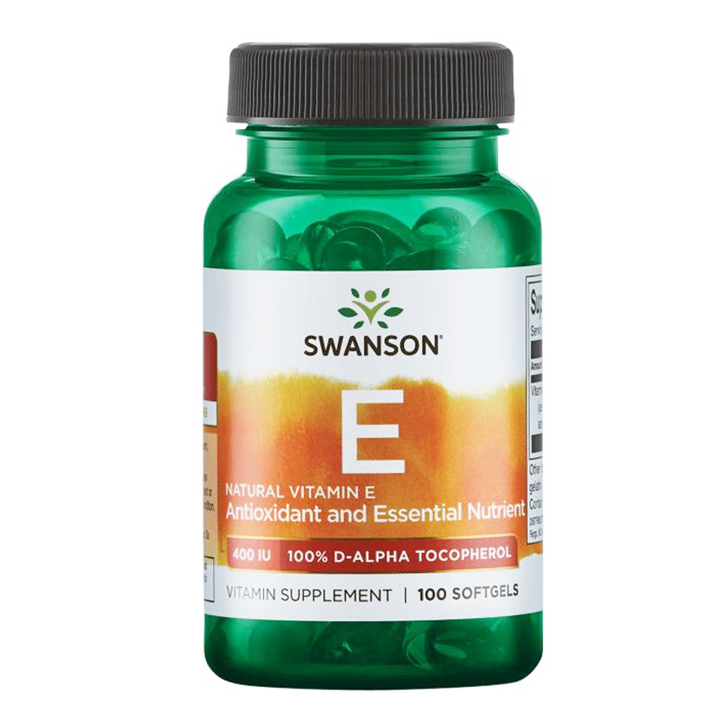 Swanson Premium Natural Vitamin E  400 IU / 100 Sgels