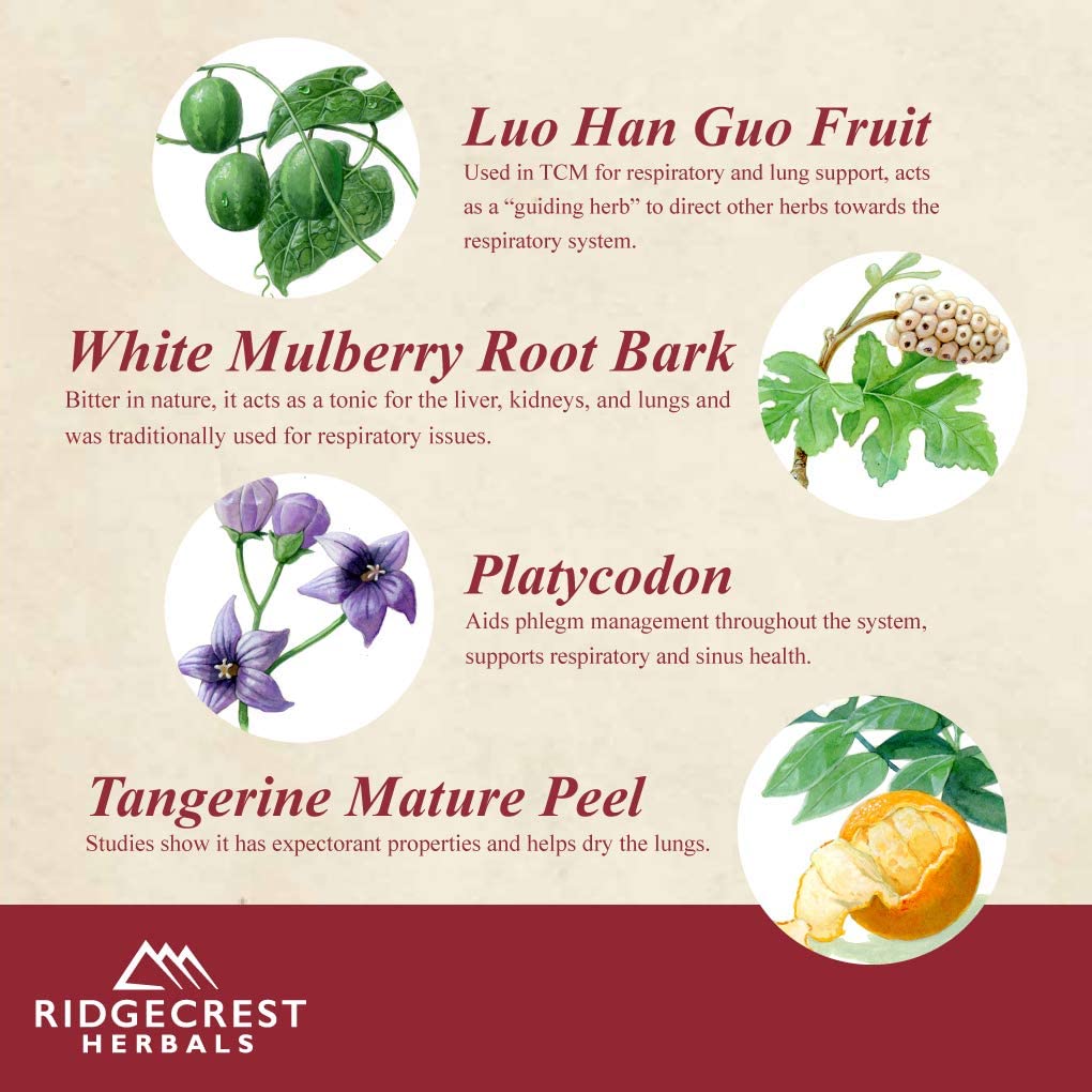 Ridgecrest Herbals ClearLungs / 60 Vegetarian Capsules