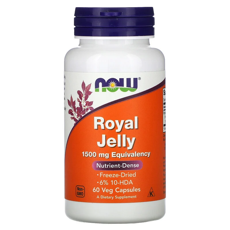 NOW® Foods Royal Jelly 1500 mg / 60 Capsules