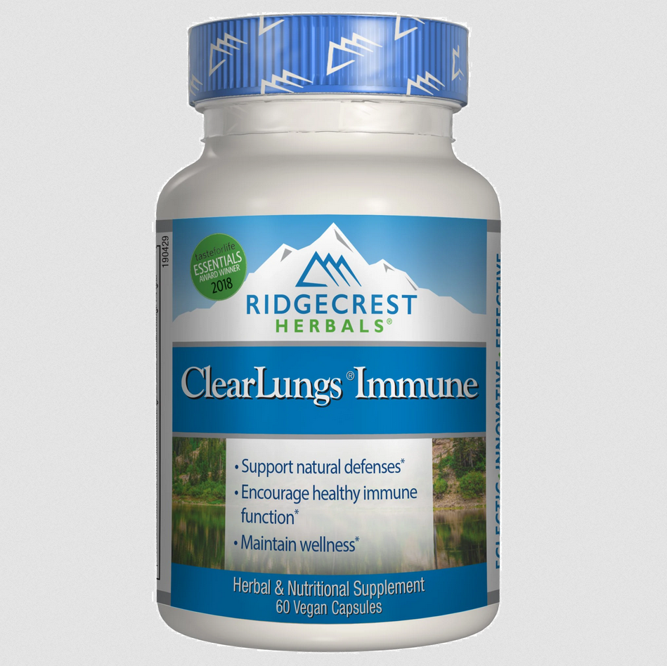 Ridgecrest Herbals  ClearLungs Immune / 60 Vegan Capsules