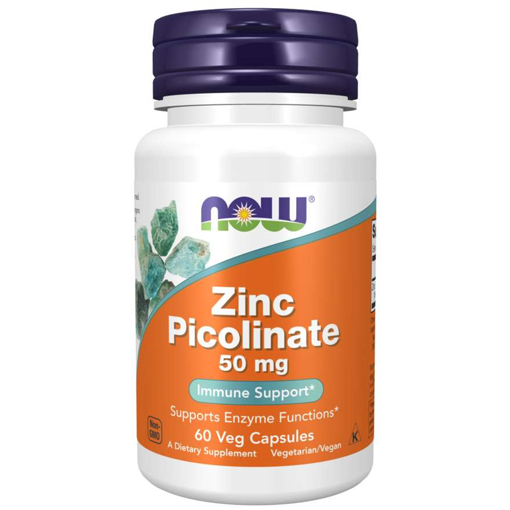 NOW Foods Zinc picolinate 50 mg. / 60  Veg Capsules