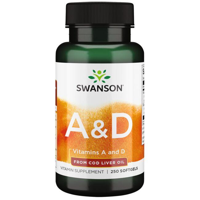 Swanson Premium- Vitamins A & D / 250 Softgels