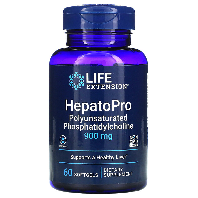 Life Extension  HepatoPro Polyunsaturated Phosphatidylcholine 900 mg / 60 Softgels