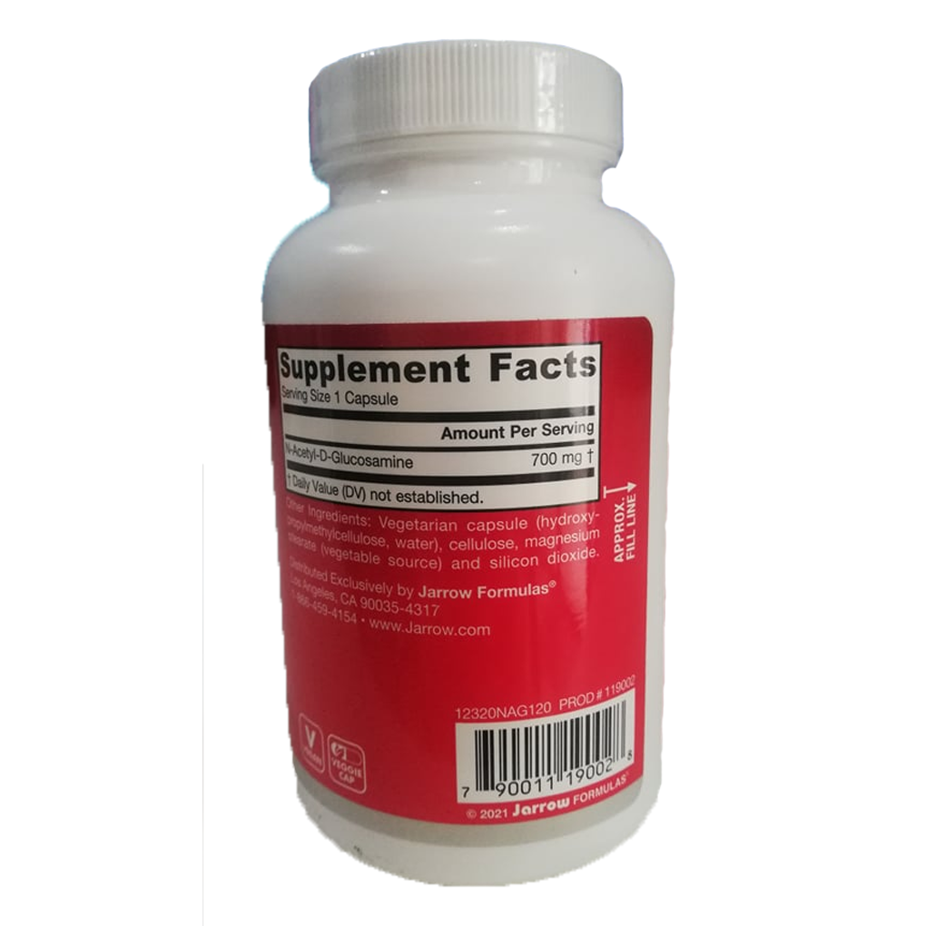 Jarrow Formulas N-A-G (N-Acetyl Glucosamine ) 700 mg / 120 Veggie Caps