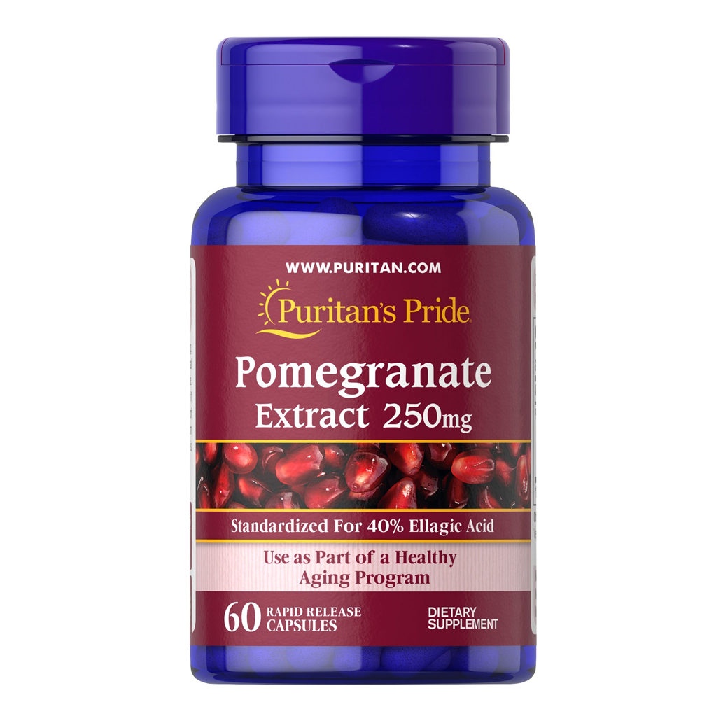 Puritan's Pride  Pomegranate Extract 250 mg / 60 Rapid Release Capsules