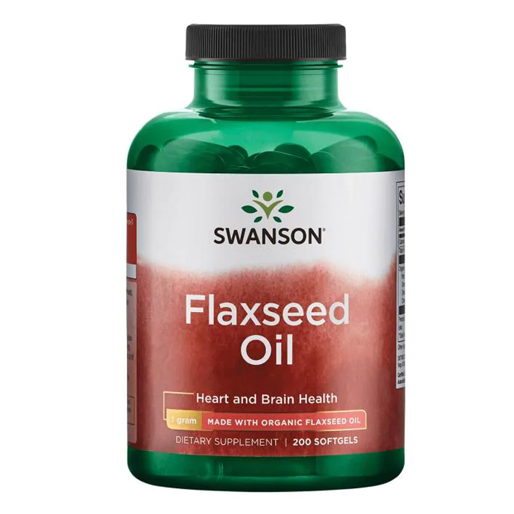 Swanson EFAs Flaxseed Oil (OmegaTru) 1,000 mg / 200 Sgels
