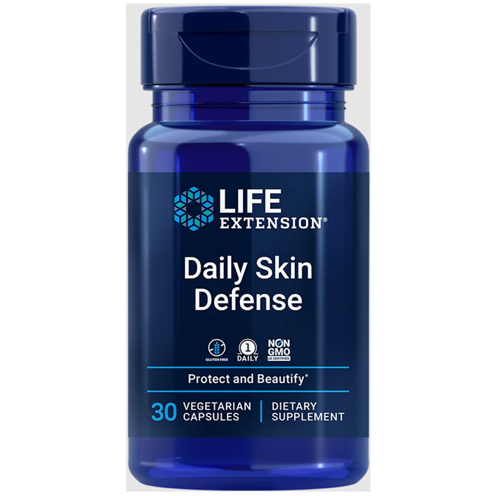 Life Extension Daily Skin Defense / 30 Vegetarian Capsules