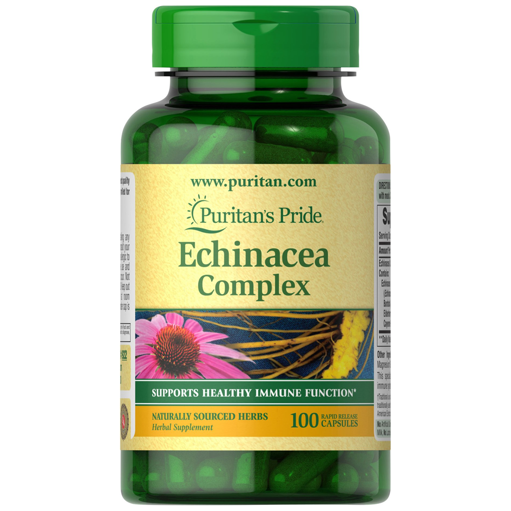 Puritan's Pride  Echinacea Complex 450 mg / 100 Capsules