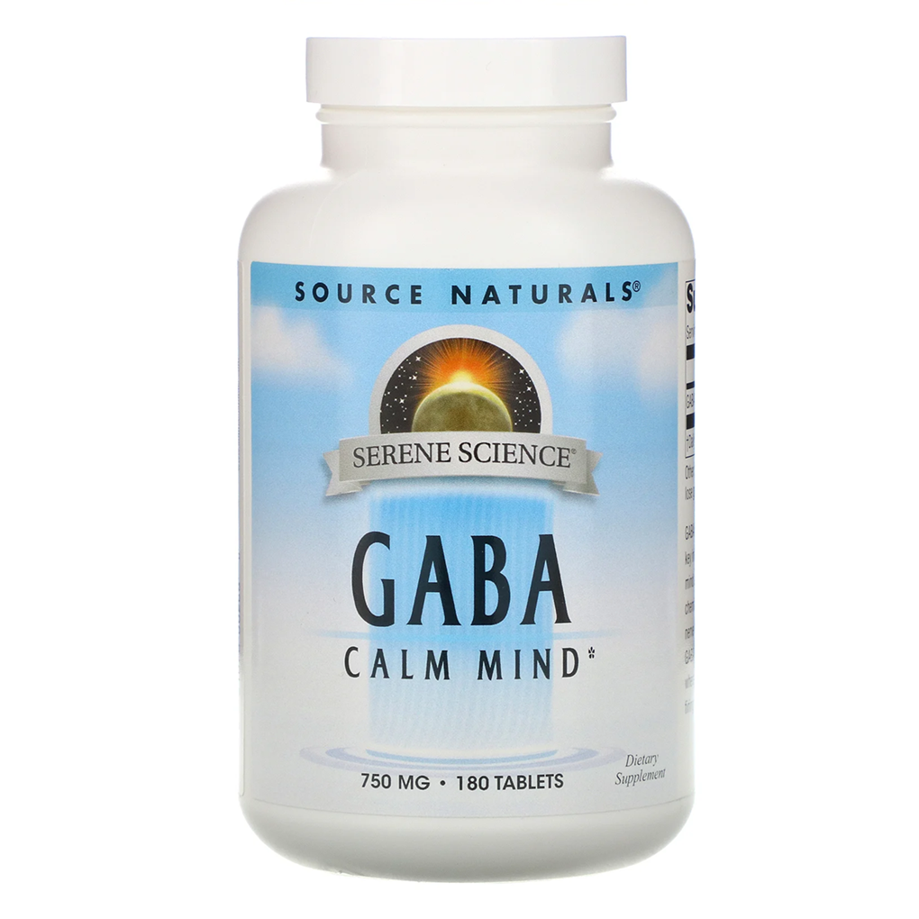 Source Naturals GABA Calm Mind -750 mg. /180 Tablets