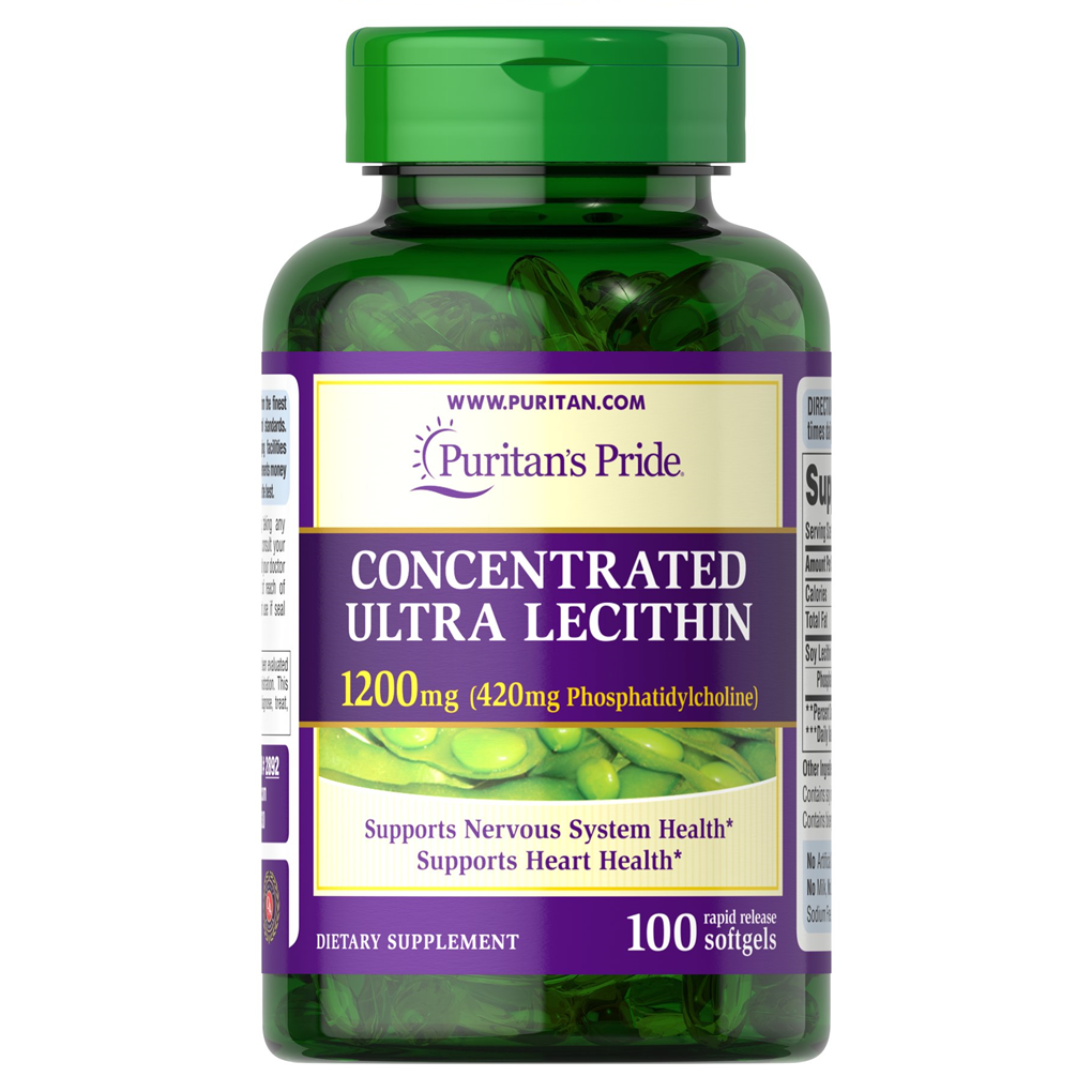 Puritan's Pride  Concentrated Ultra Lecithin 1200 mg / 100 Rapid Release Softgels