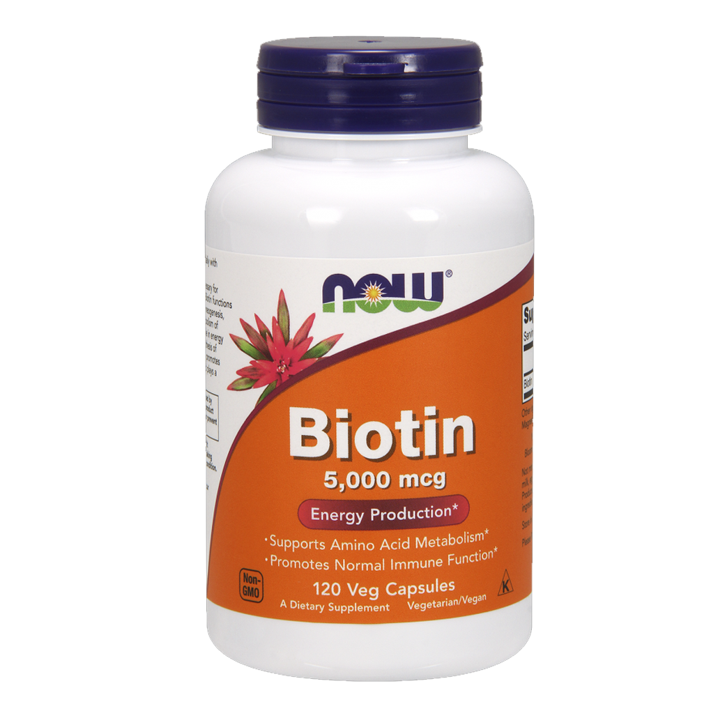 NOW Foods Biotin 5000 mcg. / 120 Vegetable Capsules