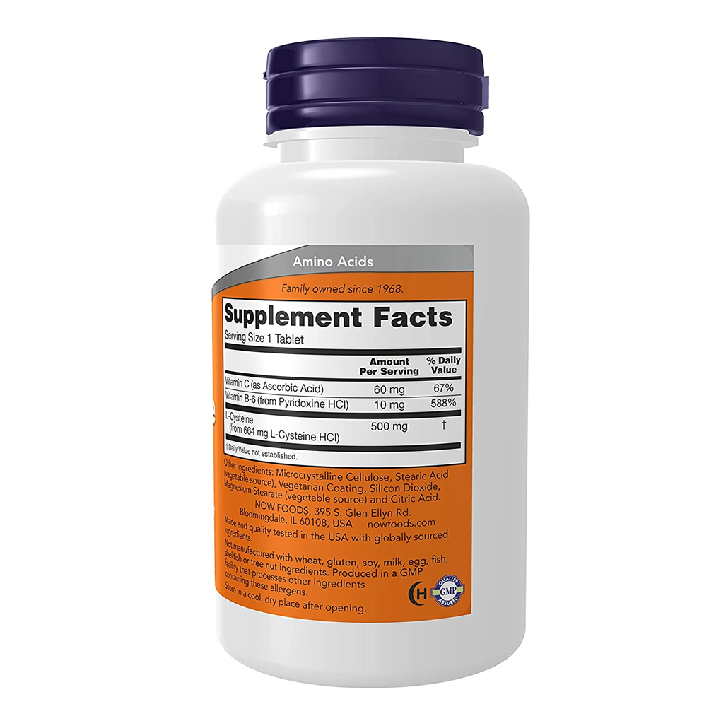 NOW Foods  L-Cysteine 500 mg. / 100 Tablets